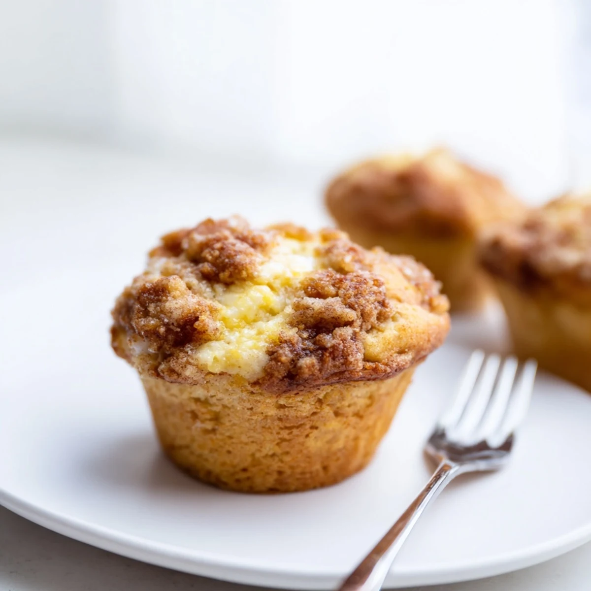 Moist cream cheese sweet tea muffins topped with a sprinkle of lemon zest.  