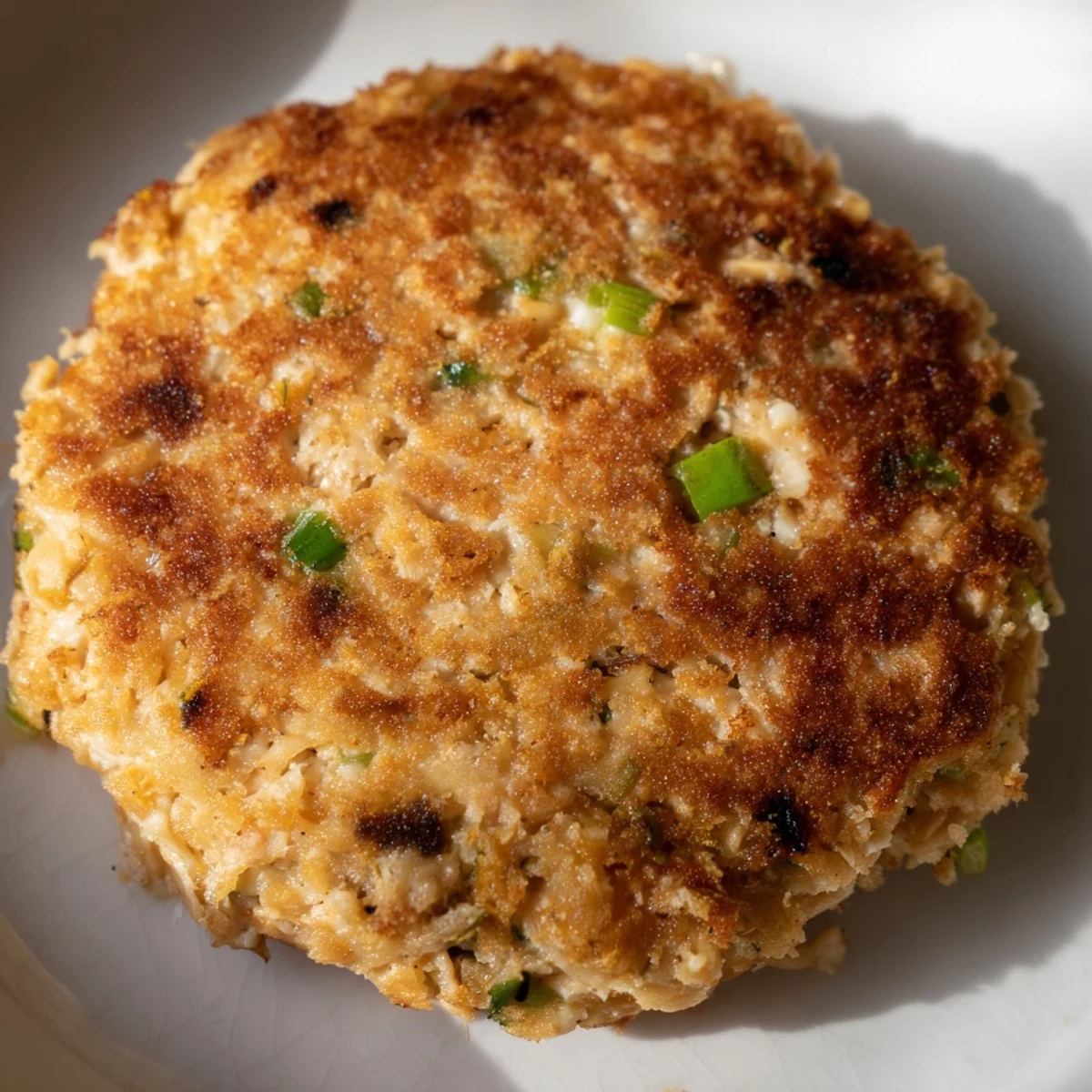 Golden-brown Tuna Melt Patties recipe, perfect for quick meals with a fresh salad.  