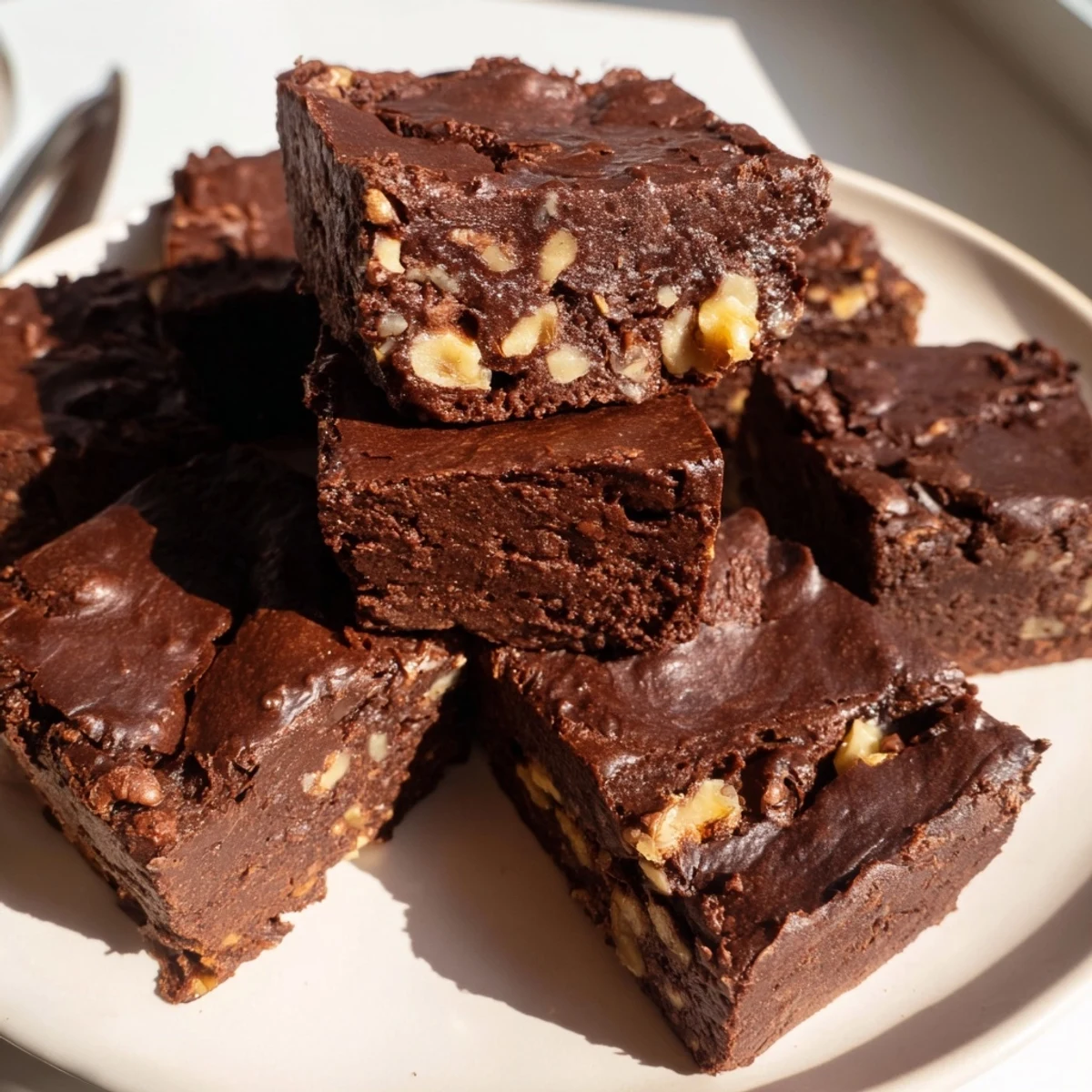 Fudgy, homemade zero-waste brownies made with leftover nut-milk pulp for eco-friendly indulgence.  
