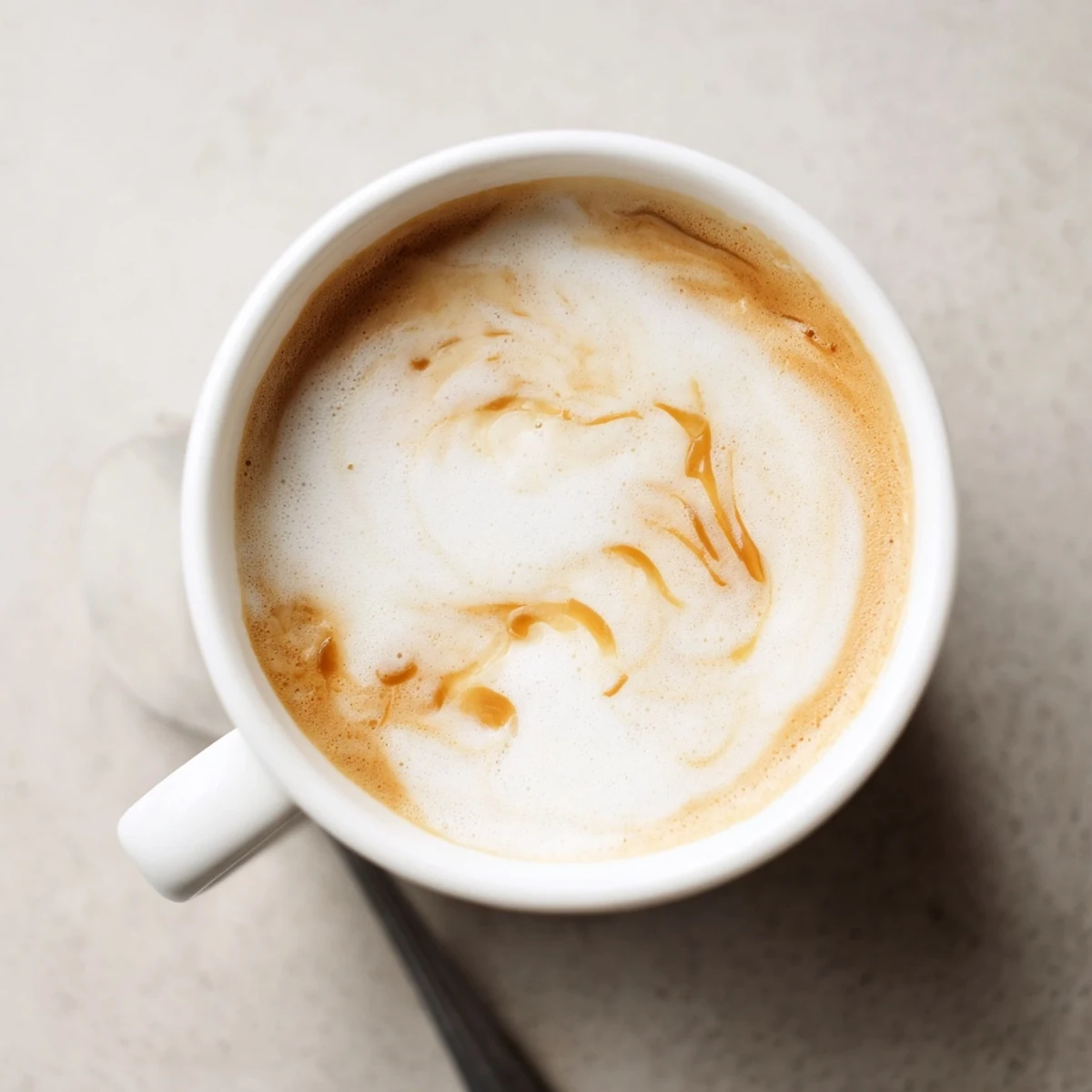 A unique Onion Latte blends sweet caramelized onions with rich espresso and creamy milk.  