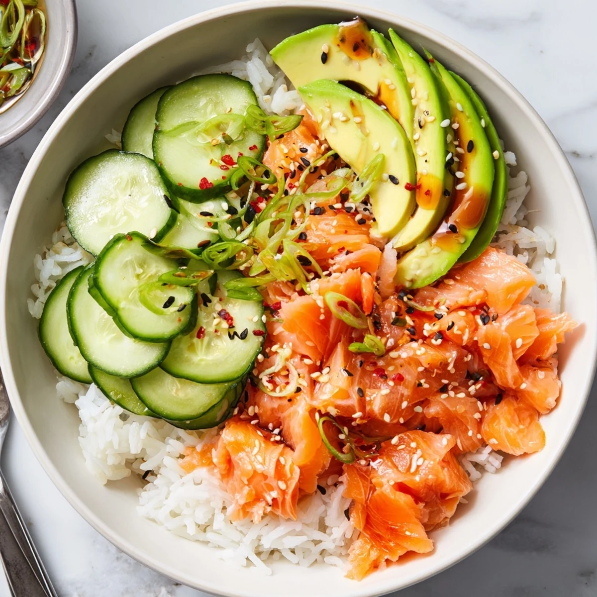 Savor the flavors of a quick Leftover Salmon & Rice Bowl, perfect for any meal.  