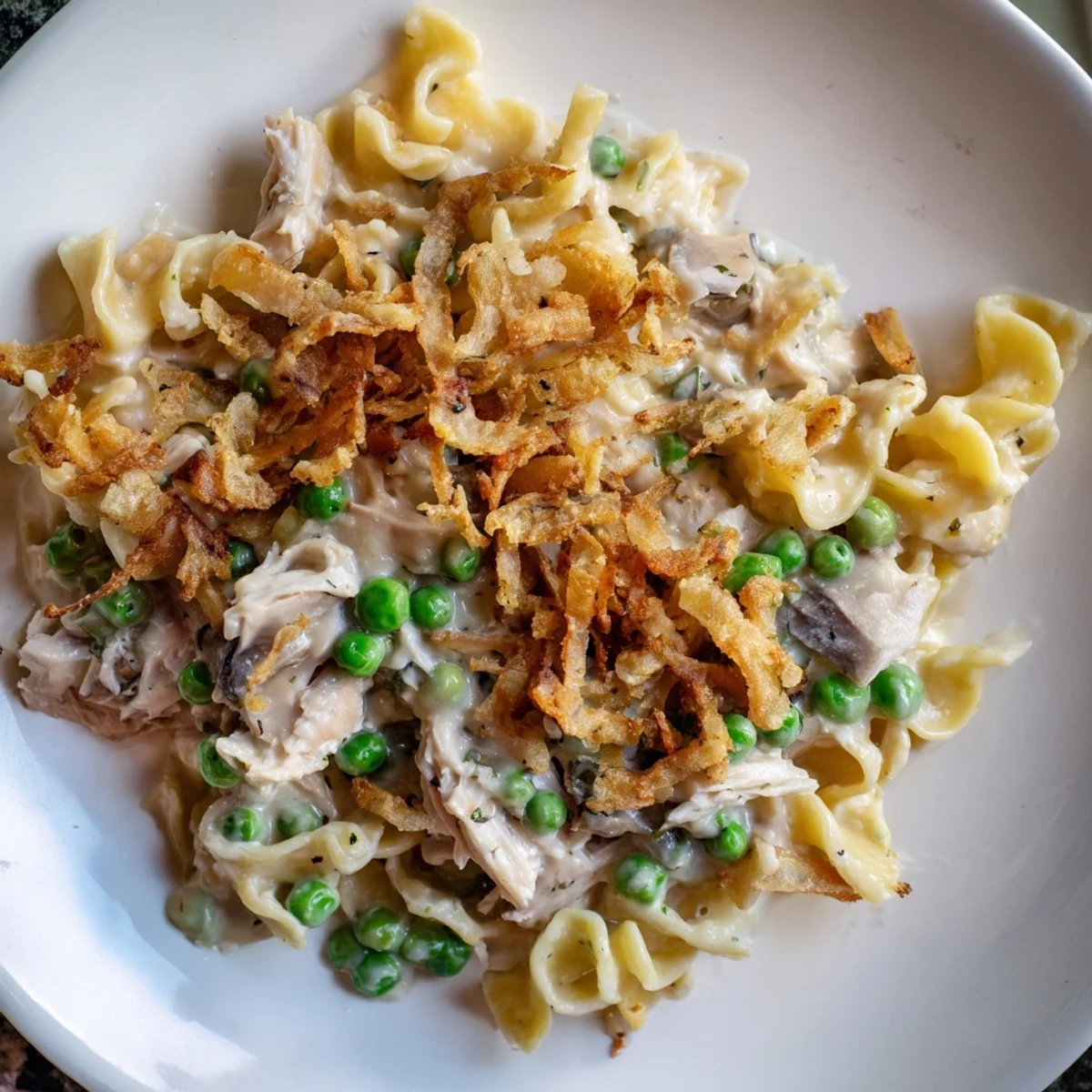 Tuna Noodle Casserole Crispy