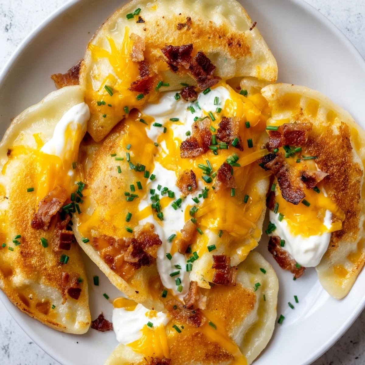 Loaded Baked Potato Dumplings