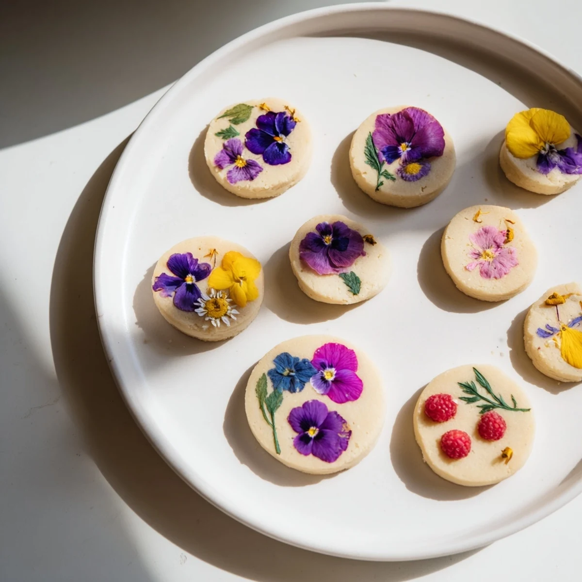Spring Flower Dessert Tray showcasing colorful cookies, cakes, and parfaits, ideal for a bright spring gathering.