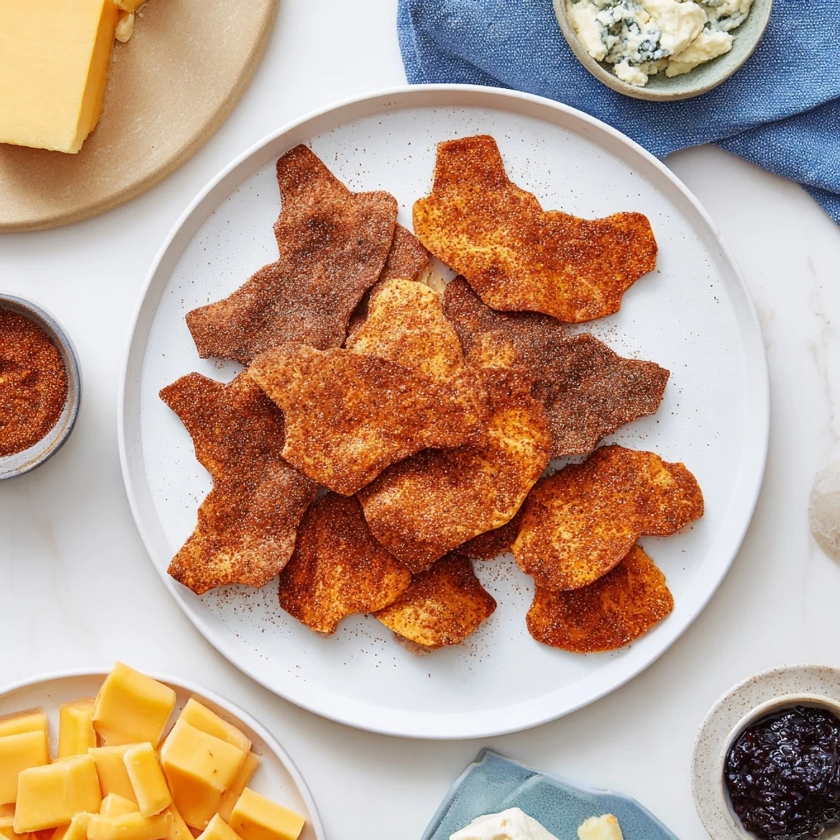 Close-up of a festive spooky night bat Halloween board, featuring bat candies and colorful autumnal snacks.