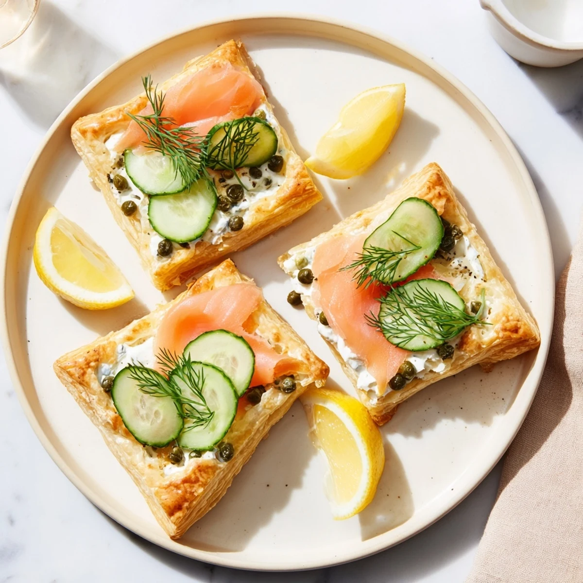 Enjoy the flavors of Étoiles Filantes Assiette de Fin dAnnée with puff pastry stars, perfect for your holiday appetizer.