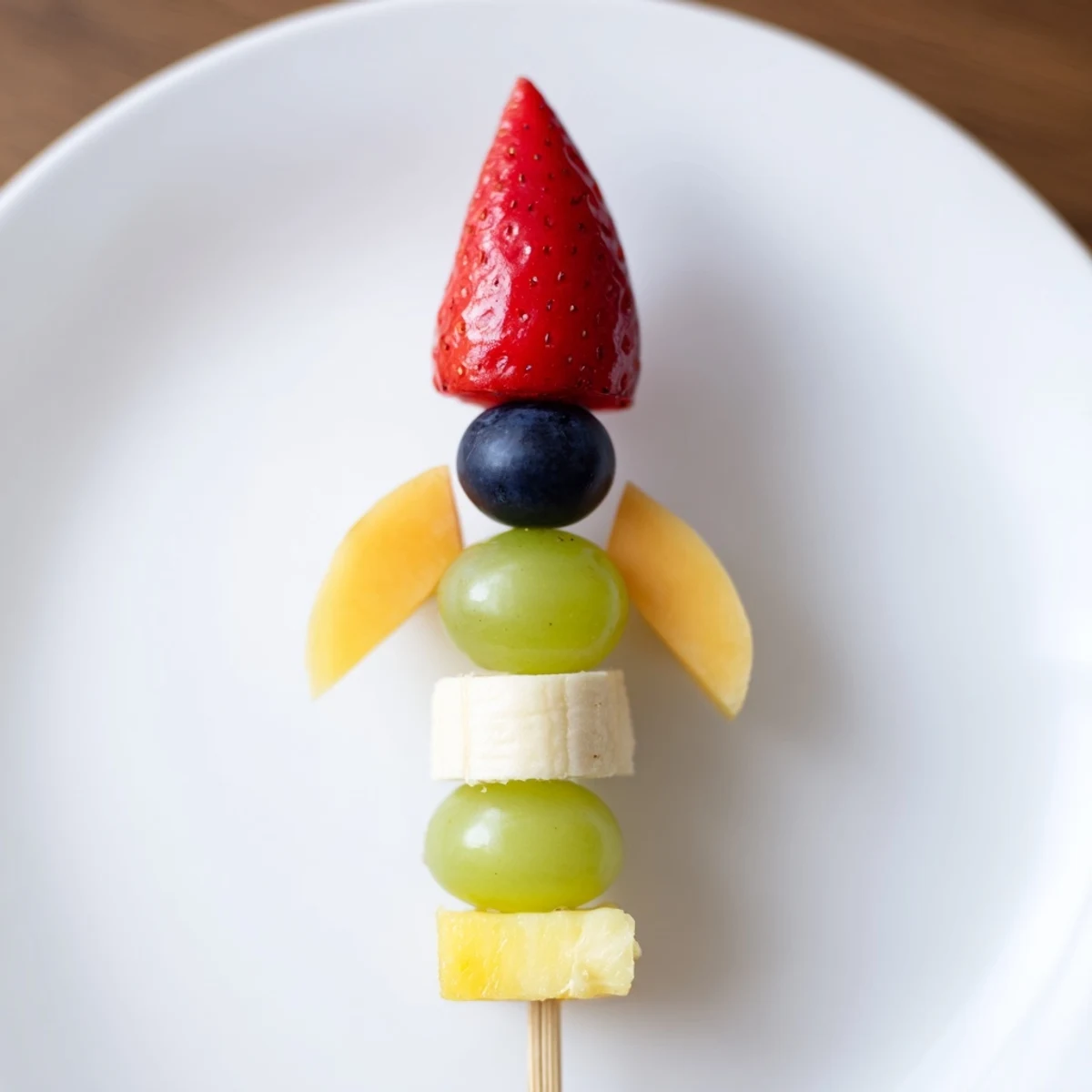 Rocket Ship Fruit Skewers