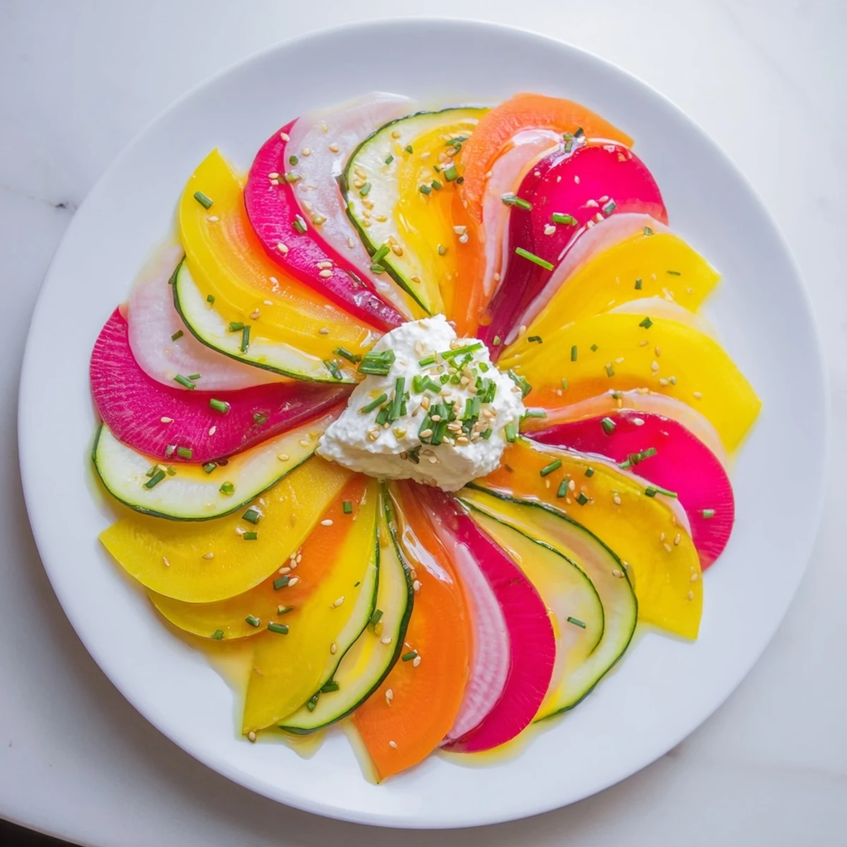Radial Symmetry Sunburst Salad