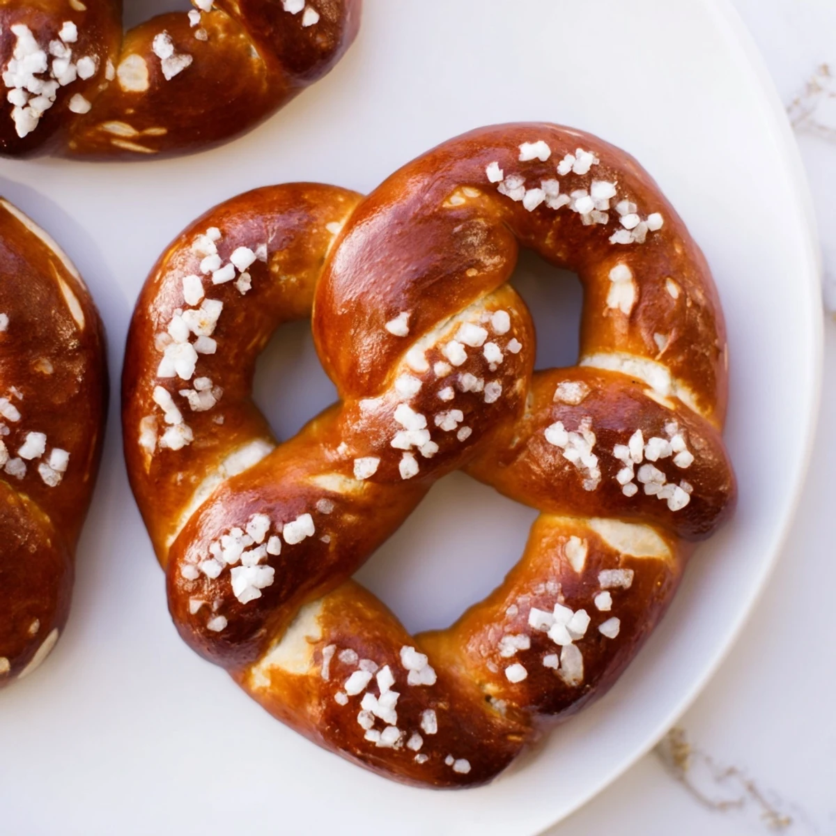 Warm Bretzels Anneau de Fête show a beautiful crust and are perfect for sharing at a special gathering.