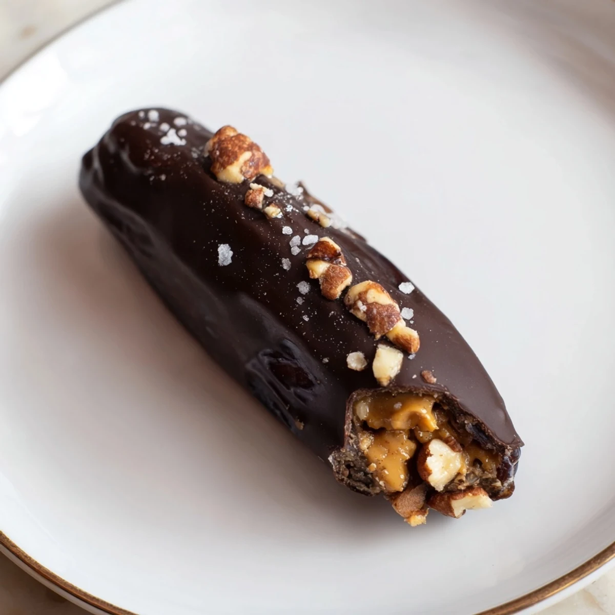 Indulge your sweet tooth with these easy-to-make Chocolate Date Snickers filled with peanut butter.