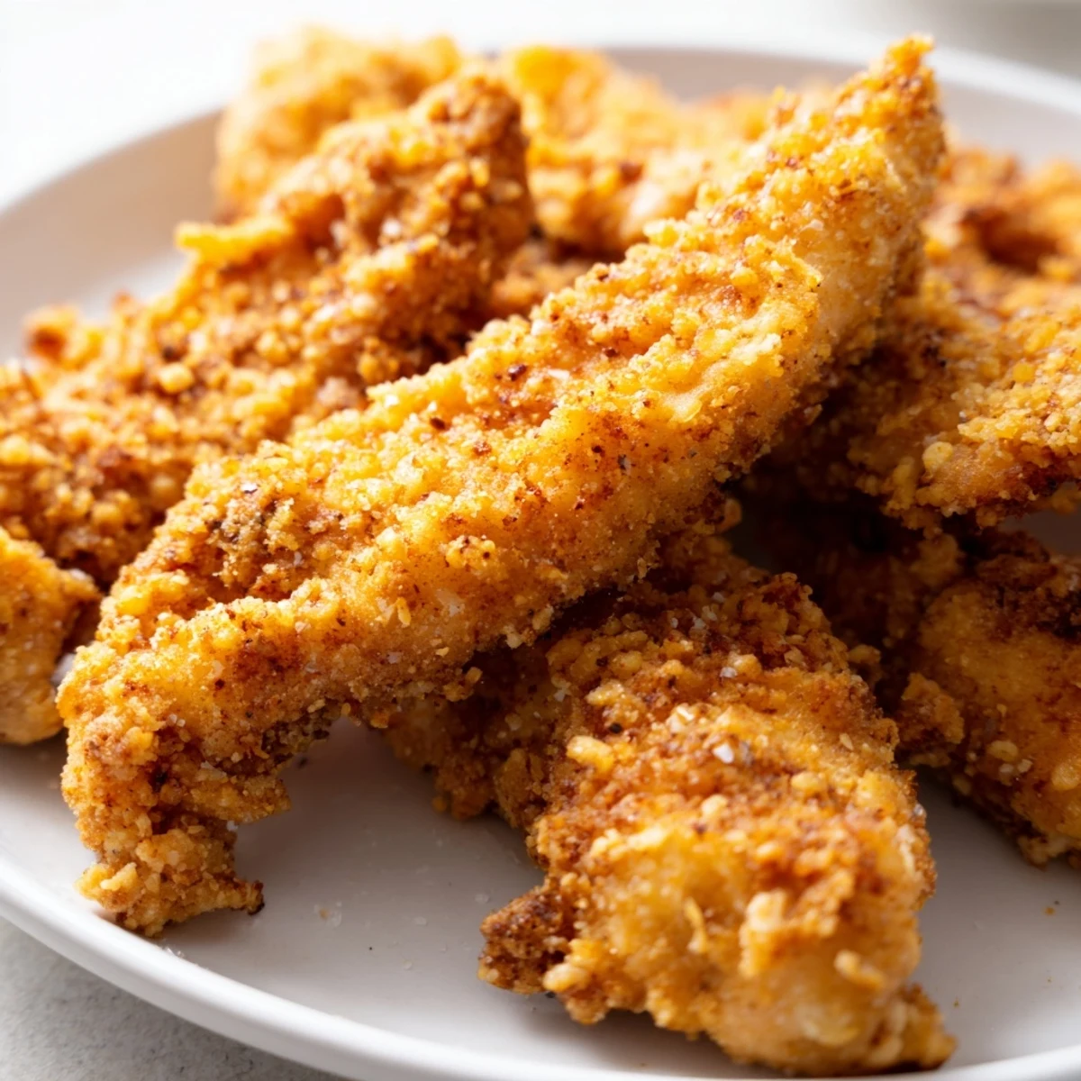 Golden, crispy buttermilk fried chicken tenders served with a delicious honey mustard dipping sauce.