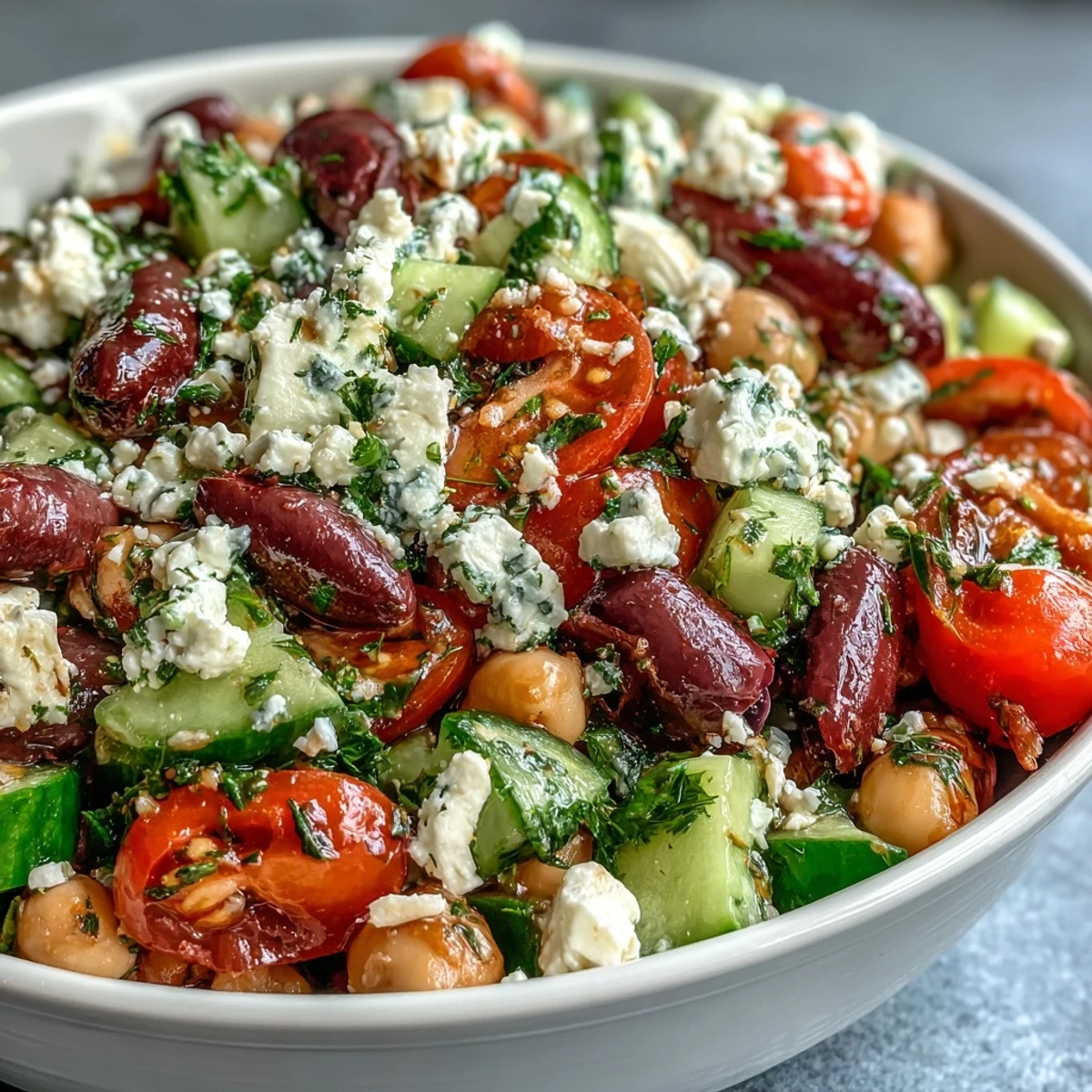 Greek Bean Salad Lemon Beans