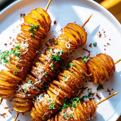 Air-Fryer Tornado Potatoes