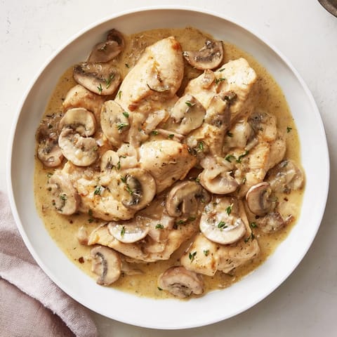 Tarragon Chicken Mushroom Skillet