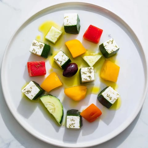 Cube Geometry Minimalist Salad