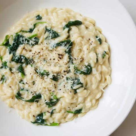 Creamy Spinach Orzo Delight