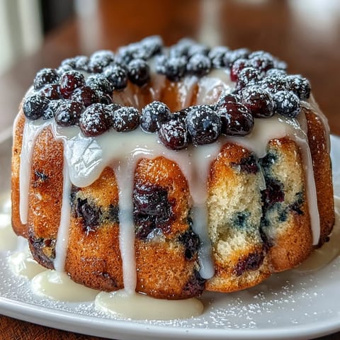 Mini Lemon Blueberry Bundt