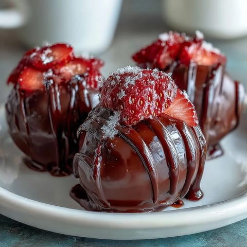 Dubai Chocolate Strawberry Truffles