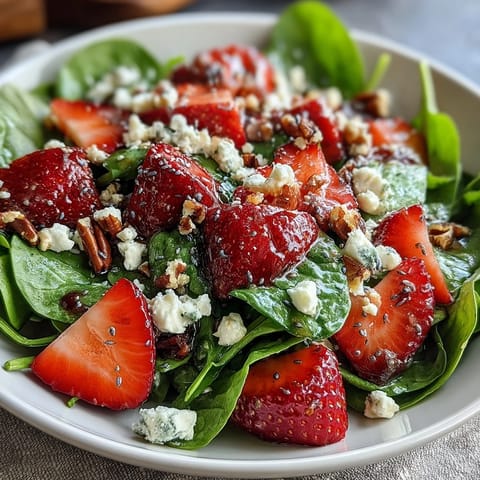 Fresh Strawberry Spinach Salad