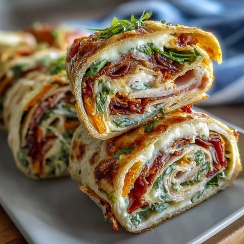 Colorful pinwheel sandwiches with turkey, cheese, and veggies, perfect for kids' lunchboxes or party trays.