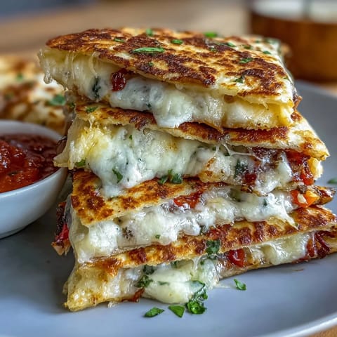 Mini Quesadilla Triangles Salsa