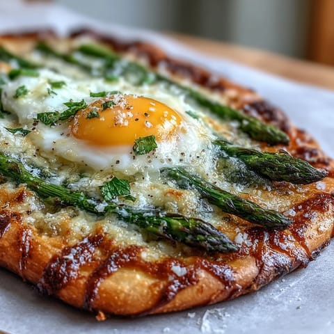 Asparagus and Egg Flatbread #617