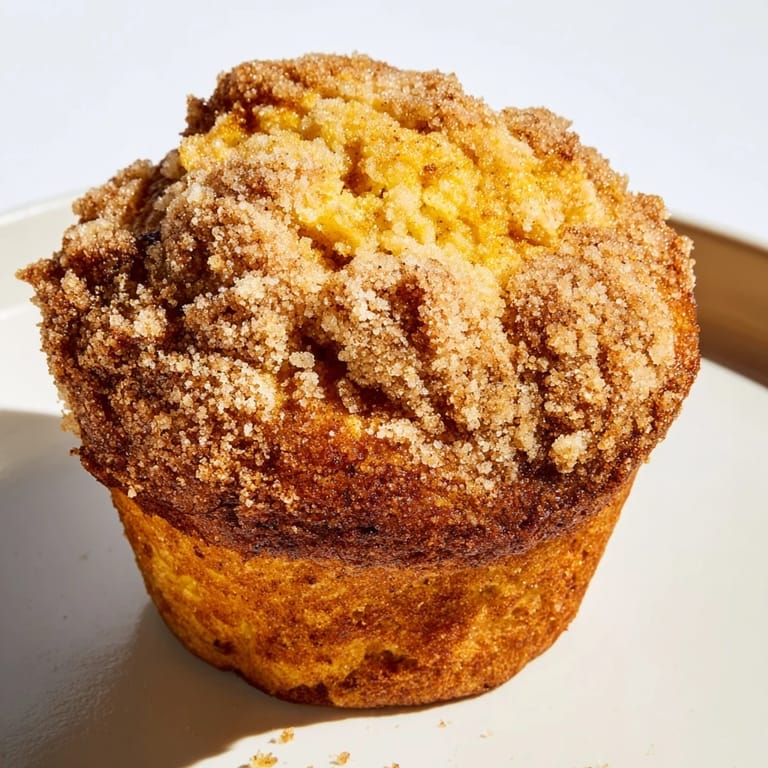 Savory-sweet cheddar pumpkin churro muffins, golden-brown and dusted with buttery sugar.