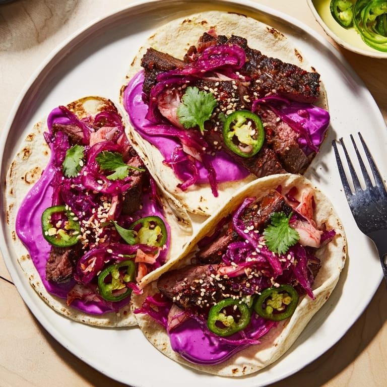 Delicious Global Street-Food Fusion Bowls filled with marinated protein and fresh veggies.  