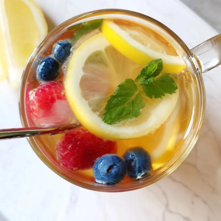 Brightly colored fermented drinks with citrus slices, perfect for summer gatherings.  