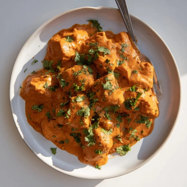 Visualize the fragrant, dairy-free Instant Pot Chicken Tikka Masala, the comforting flavors of Indian cuisine.