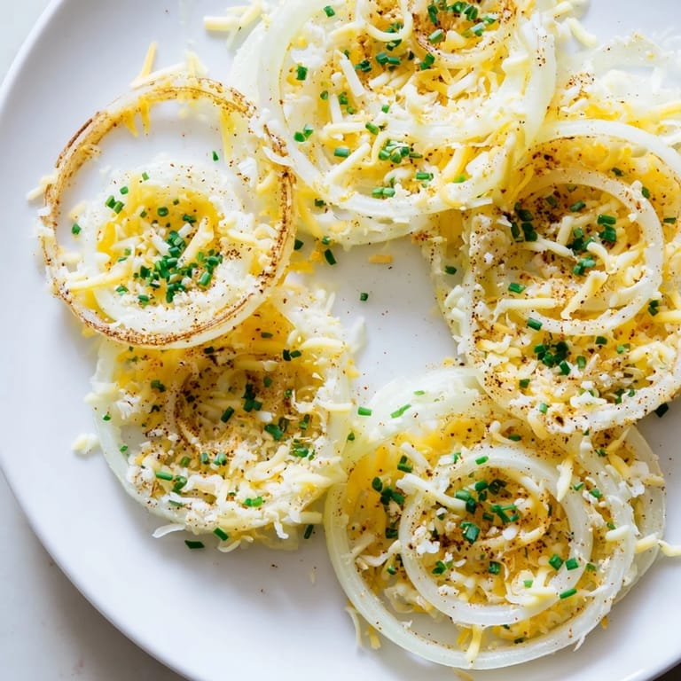 A close-up of crispy, cheesy Crispy Onion Cheese Chips, ready to eat as an amazing appetizer.