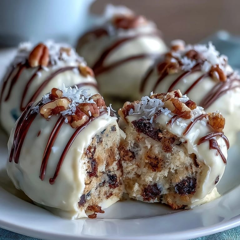 Spiced carrot cake centers dipped in tangy cream cheese coating, garnished with festive orange sprinkles.