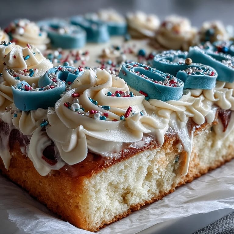 Moist vanilla sheet cake decorated with buttercream and Class of 2026 piping, ideal for high school graduation parties.