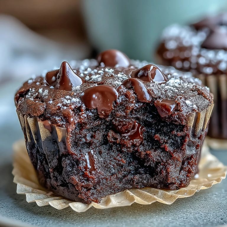 Decadent Fiber-Maxxing Bean Brownie Bites served hot from the oven.